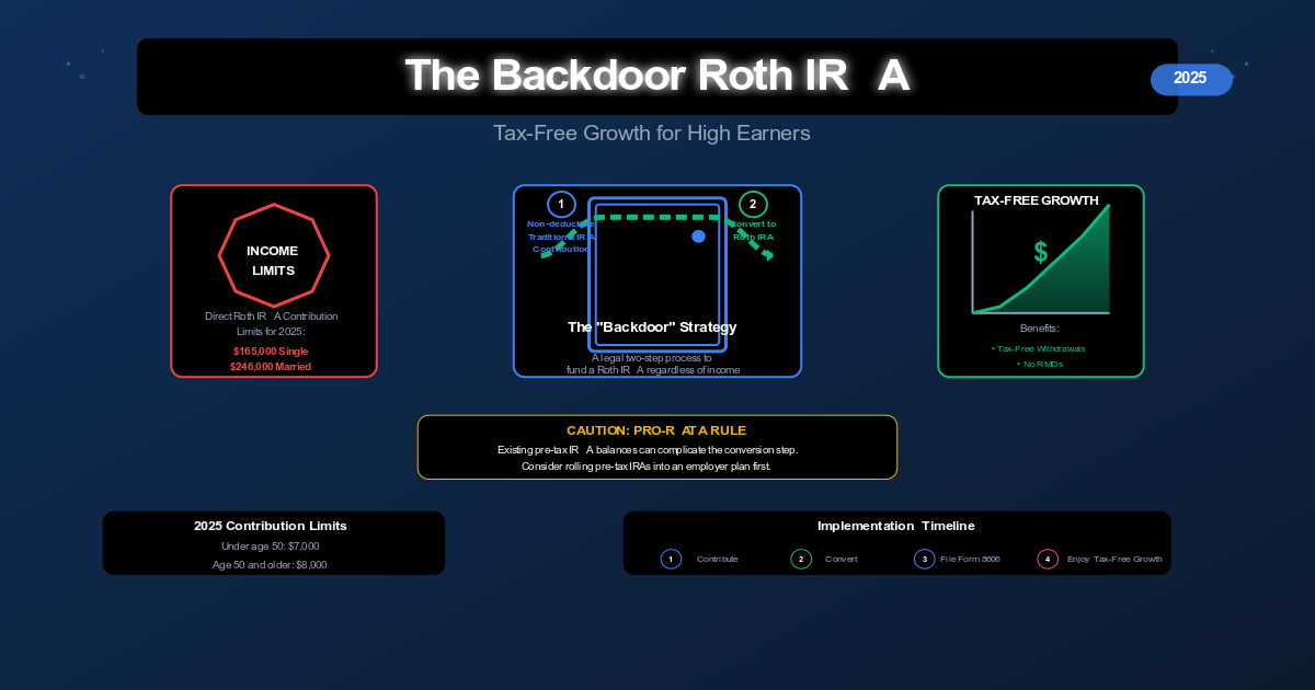 The Backdoor Roth IRA: Tax-Free Growth for High Earners