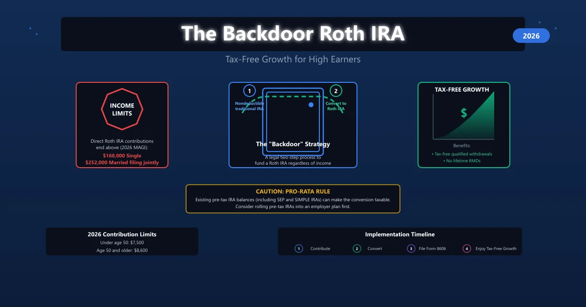 The Backdoor Roth IRA: Tax-Free Growth for High Earners