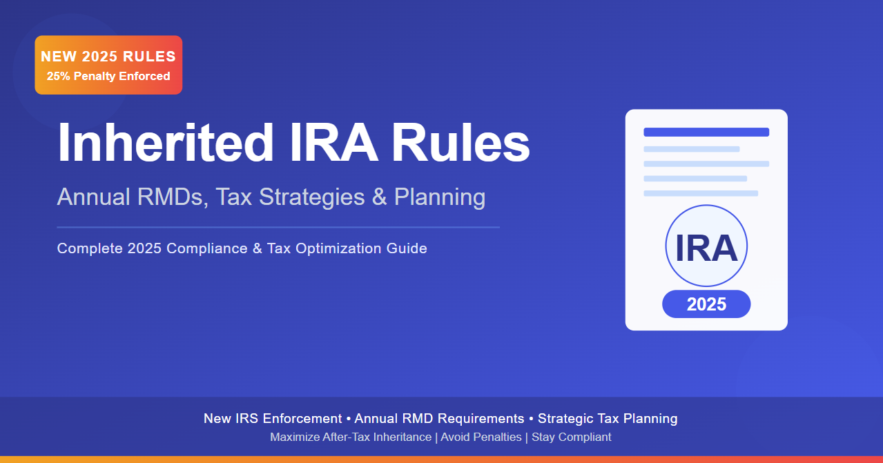 Inherited IRA Rules 2025: Annual RMDs, Tax Strategies, and the 25% Penalty