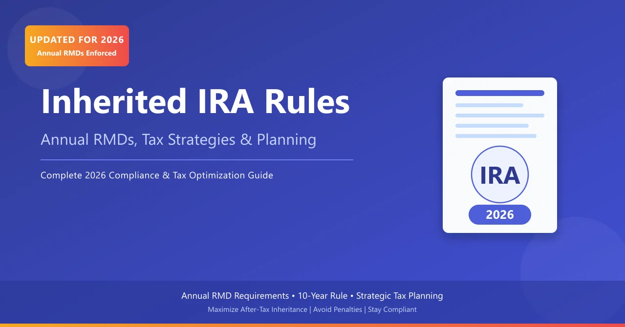 Inherited IRA Rules (Updated for 2026): Annual RMDs, Tax Strategies, and the 25% Penalty