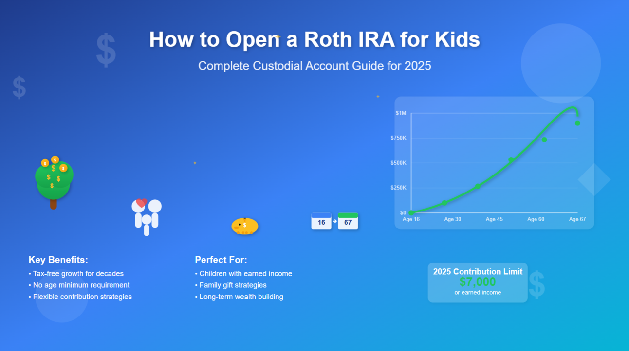 How to Open a Roth IRA for Kids: Complete Custodial Account Guide