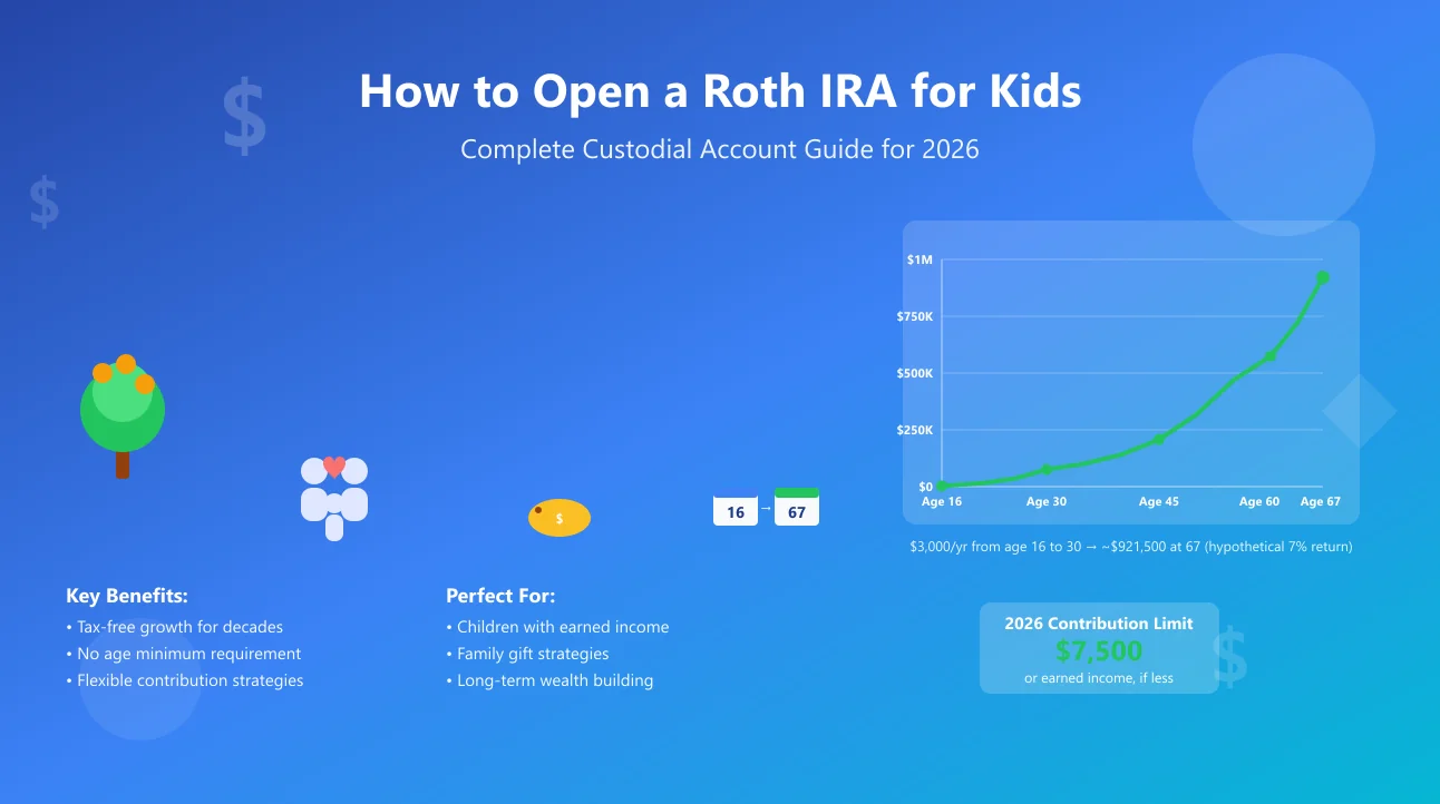 How to Open a Roth IRA for Kids: Complete Custodial Account Guide